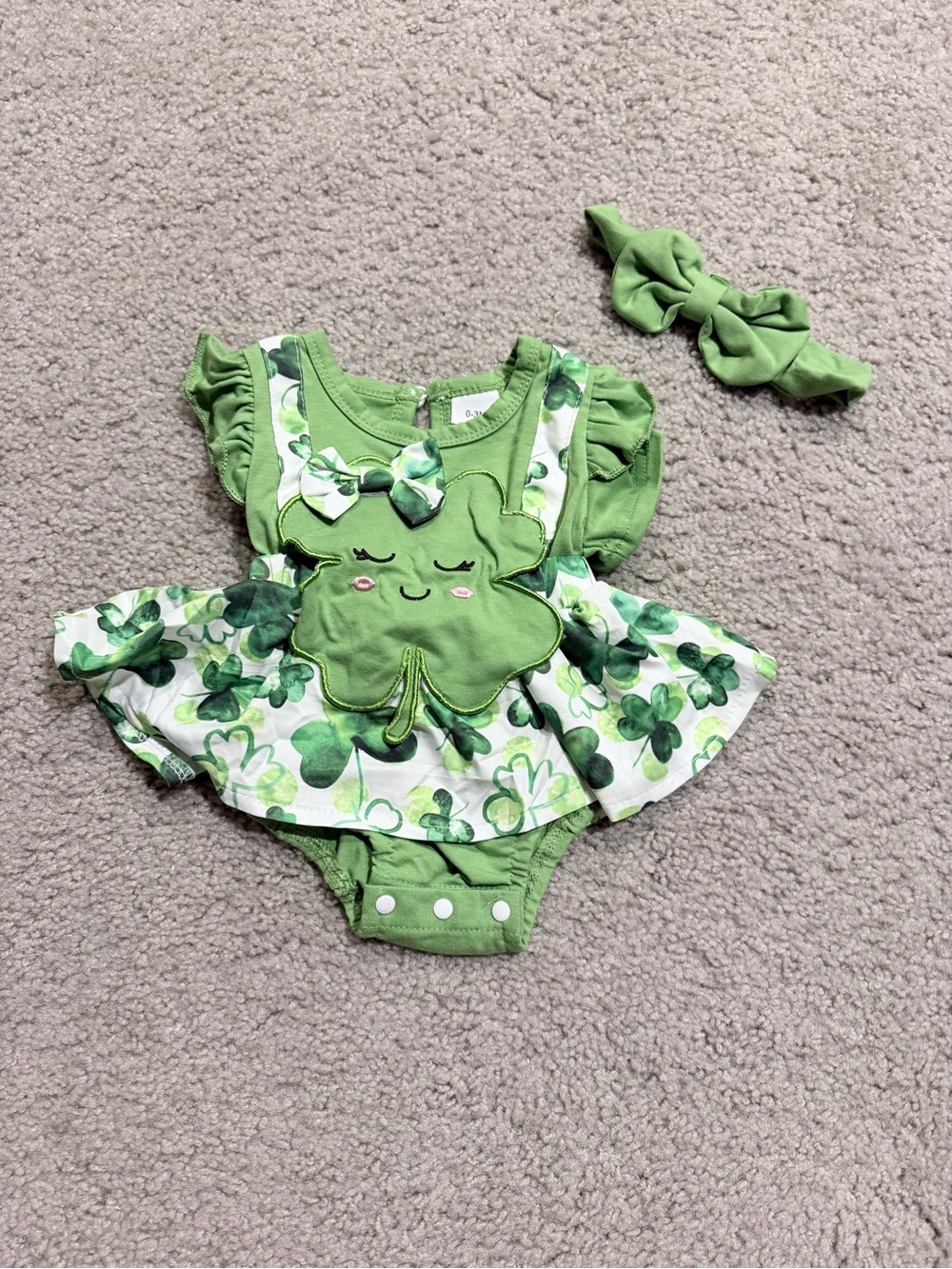 St. Patrick’s Day Dress & Bow